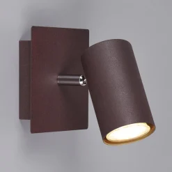 Trio Lighting Marley veggspot i rustfarget metall Online