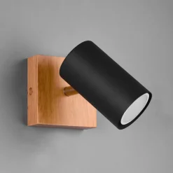 Trio Lighting Marley veggspot, matt svart Hot