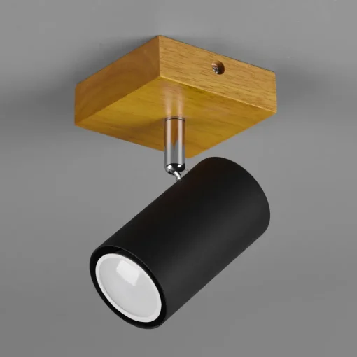 Trio Lighting Marley veggspot, matt svart Hot