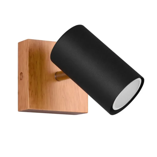 Trio Lighting Marley veggspot, matt svart Hot
