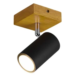 Trio Lighting Marley veggspot, matt svart Hot