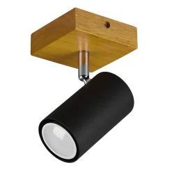 Trio Lighting Marley veggspot, matt svart Hot