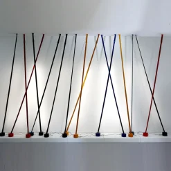 Martinelli Luce Elastica gulvlampe som bånd, rød Discount