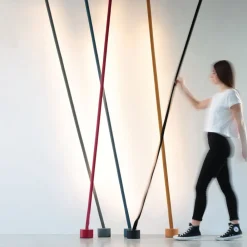 Martinelli Luce Elastica bånd-gulvlampe, lyseblå| Gulvlamper