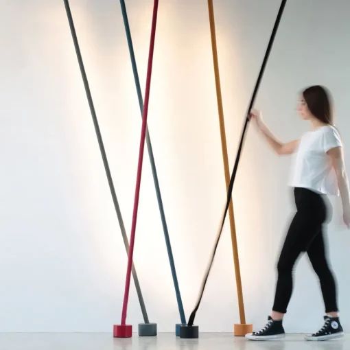 Martinelli Luce Elastica bånd-gulvlampe, lyseblå| Gulvlamper