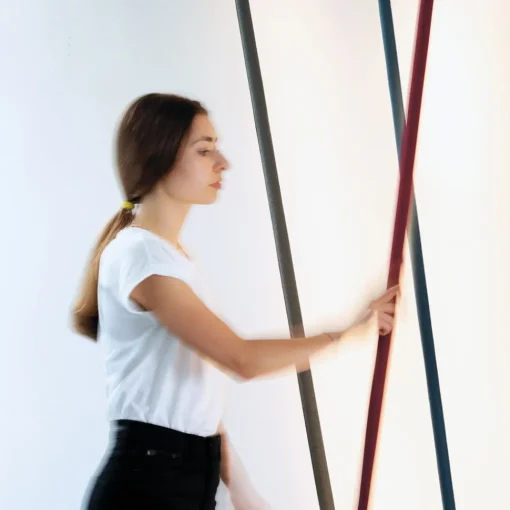 Martinelli Luce Elastica bånd-gulvlampe, lyseblå| Gulvlamper