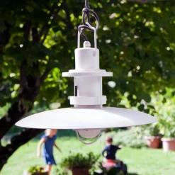 Martinelli Luce Polo ute-pendellampe Ø48 cm hvit| Pendellamper Utendørs