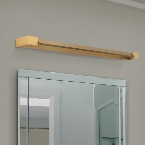 ORION Marylin vegglampe til bad, lengde 90 cm, gull, aluminium Online