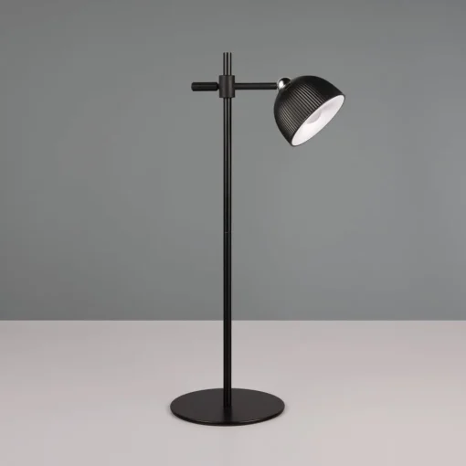 Reality Leuchten Maxima LED oppladbar bordlampe, svart, høyde 41 cm, plast| Bordlamper