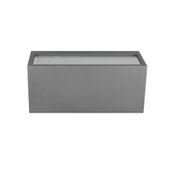 Trio Lighting Mayenne utendørs vegglampe, antrasitt, up- & downlight, kantet Best