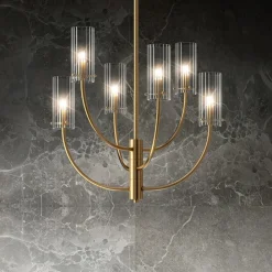 Maytoni Arco hengelampe med 6 glassskjermer| Pendellamper