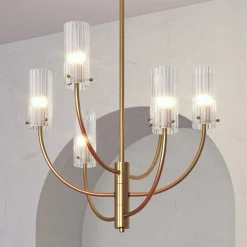 Maytoni Arco hengelampe med 6 glassskjermer| Pendellamper