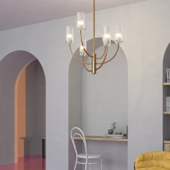 Maytoni Arco hengelampe med 6 glassskjermer| Pendellamper