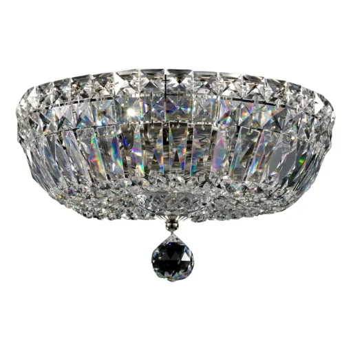 Maytoni Basfor taklampe, nikkelfarget, Ø 30 cm, 3 x E14| Design- Og Hotellbelysning|Taklamper