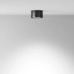 Maytoni downlight Hoop, svart, høyde 5 cm Ø 8,5 cm aluminium GX53| Kontorbelysning