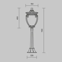 Maytoni Fleur veilampe, gull Discount