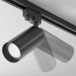 Maytoni Focus skinnespotlight, GU10, Unity-system, svart| Skinnesystem