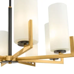 Maytoni Fortano lysekrone 8 lyskilder glasskjermer| Lysekroner