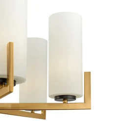Maytoni Fortano lysekrone 6 lyskilder glasskjermer| Lysekroner