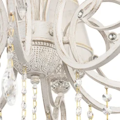 Maytoni Grace lysekrone, hvit, 10 lyskilder, organza| Lysekroner