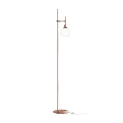 Maytoni gulvlampe Erich, messing rosé, glass/metall, 1 lyskilde.| Gulvlamper