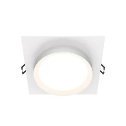 Maytoni Hoop innfellingslampe, kantet, hvit| Downlights