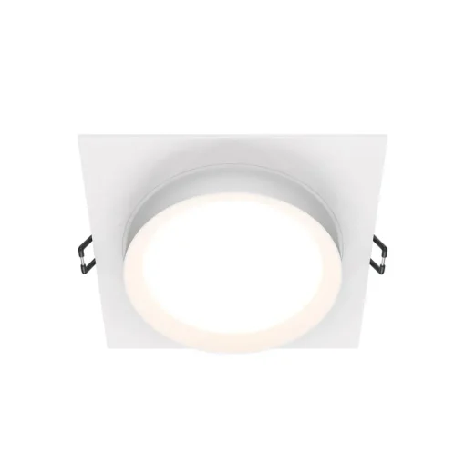 Maytoni Hoop innfellingslampe, kantet, hvit| Downlights