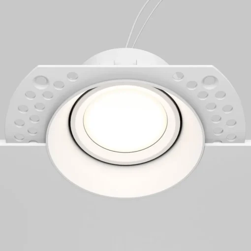 Maytoni innfellingslampe Dot hvit rund 11,8 x 9 cm aluminium GU10| Downlights