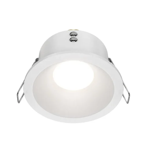 Maytoni innfelt taklampe Zoom hvit Ø 8,5 cm aluminium IP65 GU10| Downlights|Spotter I Tak