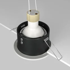 Maytoni innfelt taklampe Zoom hvit Ø 8,5 cm aluminium IP65 GU10| Downlights|Spotter I Tak