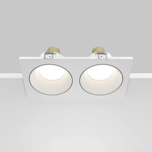 Maytoni innfelt taklampe Zoom hvit 17 x 9 cm 2 lyskilder IP65 Online