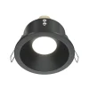 Maytoni innfelt taklampe Zoom, svart, Ø 8,5 cm aluminium IP65| Downlights