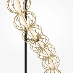 Maytoni LED-gulvlampe Golden Cage, høyde 154 cm, metall| Gulvlamper