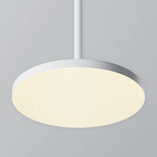 Maytoni LED-hengelampe Plato, hvit, Ø 18,5 cm, aluminium| Kontorbelysning