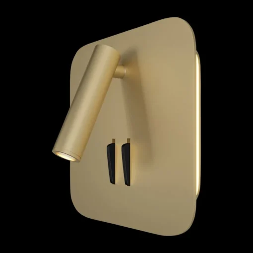 Maytoni los 176 LED-vegglampe, 3 000 K kantet gull| Design- Og Hotellbelysning|Led-Innendørs