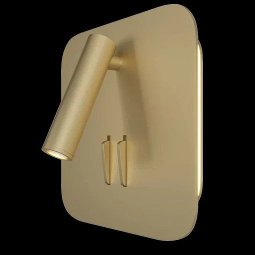 Maytoni los 176 LED-vegglampe, 3 000 K kantet gull| Design- Og Hotellbelysning|Led-Innendørs