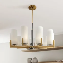Maytoni lysekrone Fortano, 10 lyskilder, glass, E27| Lysekroner