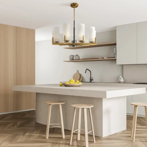 Maytoni lysekrone Fortano, 10 lyskilder, glass, E27| Lysekroner