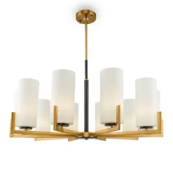 Maytoni lysekrone Fortano, 10 lyskilder, glass, E27| Lysekroner