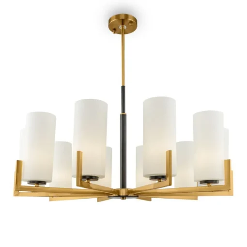 Maytoni lysekrone Fortano, 10 lyskilder, glass, E27| Lysekroner
