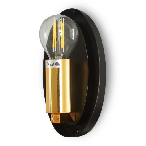 Maytoni Mabell vegglampe av glass, gull New