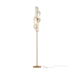 Maytoni Marmo gulvlampe, gullfarge/naturstein Sale