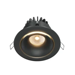 Maytoni Yin LED for innfelt belysning, IP20, 3000K, triac, svart Outlet