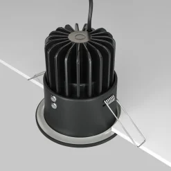 Maytoni Zoom LED innfellingslampe 930 IP65 rund triac, svart