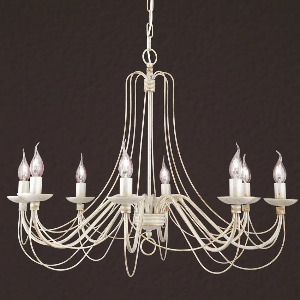 ORION Med kjedeoppheng - lysekrone Antonina, 8 lys| Lysekroner