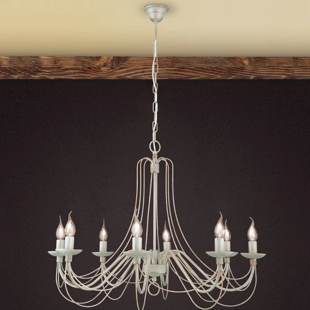 ORION Med kjedeoppheng - lysekrone Antonina, 8 lys| Lysekroner