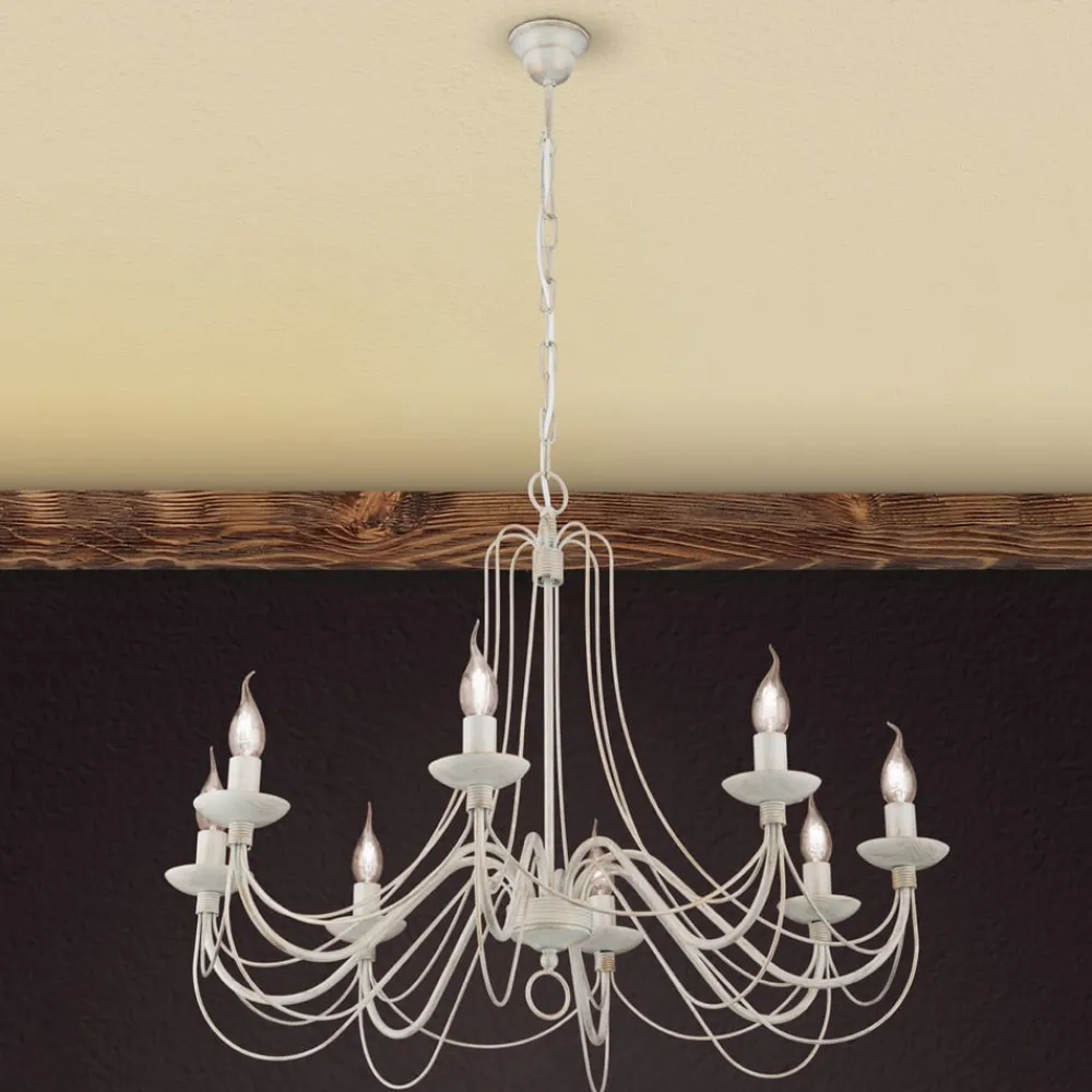 ORION Med kjedeoppheng - lysekrone Antonina, 8 lys| Lysekroner