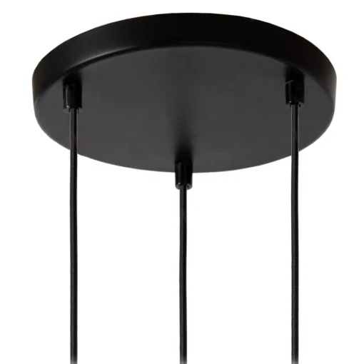 Lucide Medine pendellampe, røykgrå, Ø 46 cm, glass, 3 lyskilder| Pendellamper