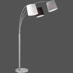 JUST LIGHT. GmbH Melvin gulvlampe, 3 lyskilder, svart/grå/hvit| Gulvlamper