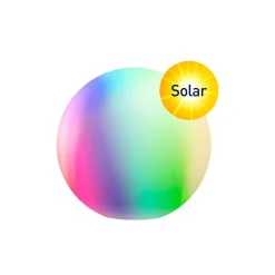 tint Müller Licht fargetone Calluna Solar, CCT, RGB, Ø 25 cm| Smarthus Utebelysning|Solcellelamper